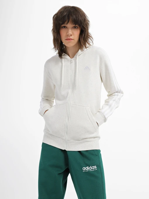 Худи и свитшоты Adidas Essentials 3-Stripes Full-Zip Fleece модель IM0239 Фото
