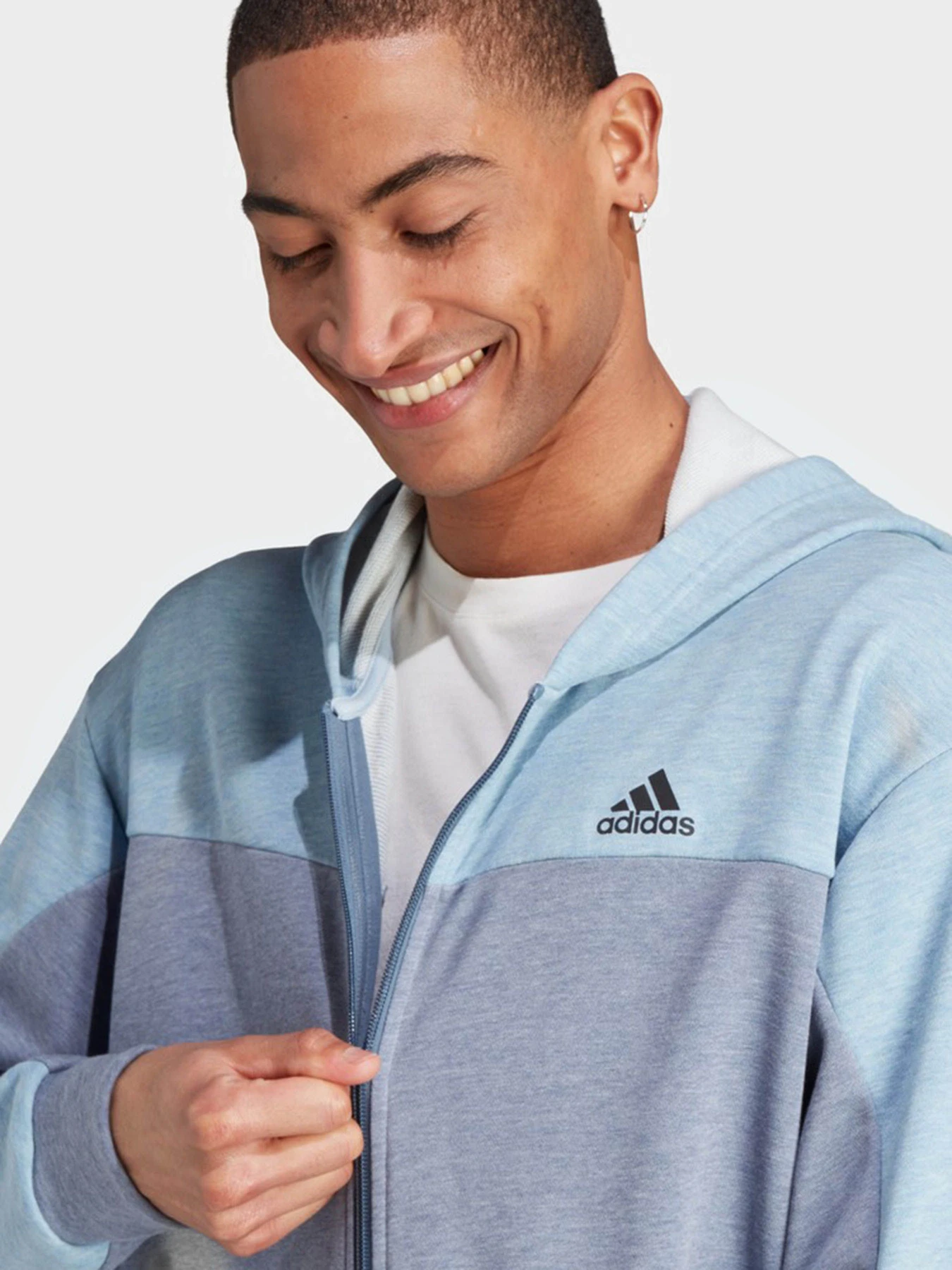 Худи и свитшоты Adidas Mélange Full-Zip модель IJ8978 Худи и свитшоты Adidas Mélange Full-Zip модель IJ8978 Фото