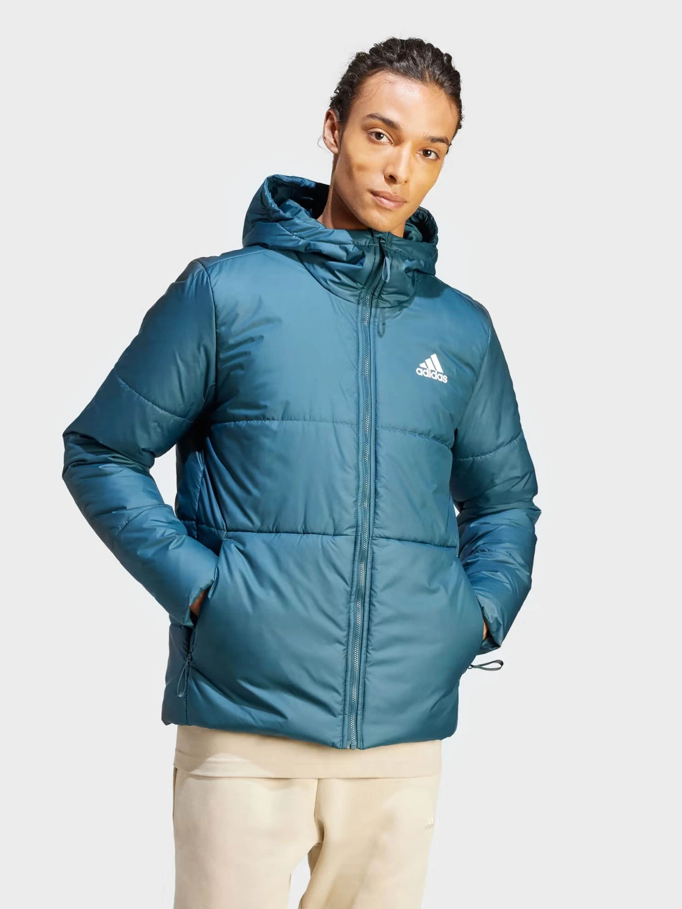 Куртки и дубленки Adidas BSC 3-Stripes Hooded Insulated модель IK0512 Куртки и дубленки Adidas BSC 3-Stripes Hooded Insulated модель IK0512 Фото
