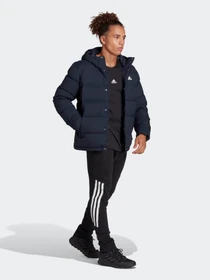 Куртки и дубленки Adidas Helionic Hooded Down модель HG8750 Фото