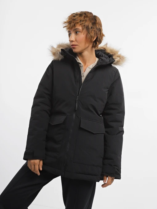 Куртки та дублянки Adidas Hooded Fur модель IJ8260 Фото