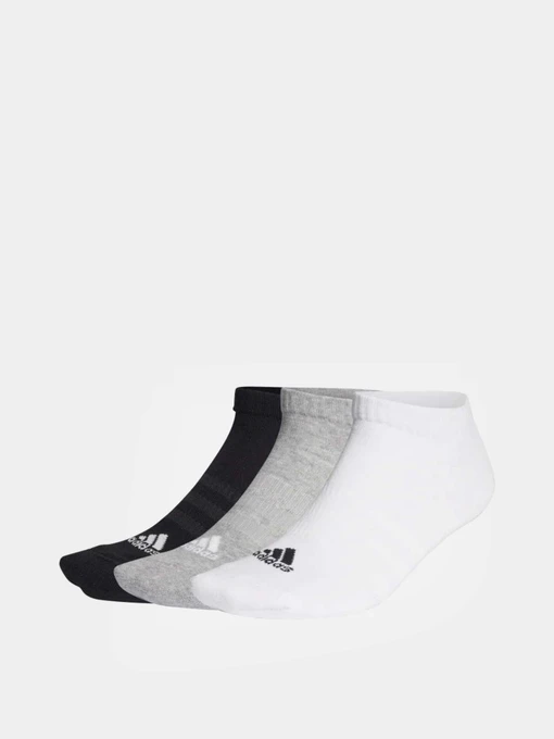 adidas CUSHIONED LOW-CUT Набір шкарпеток колір білий/сірий