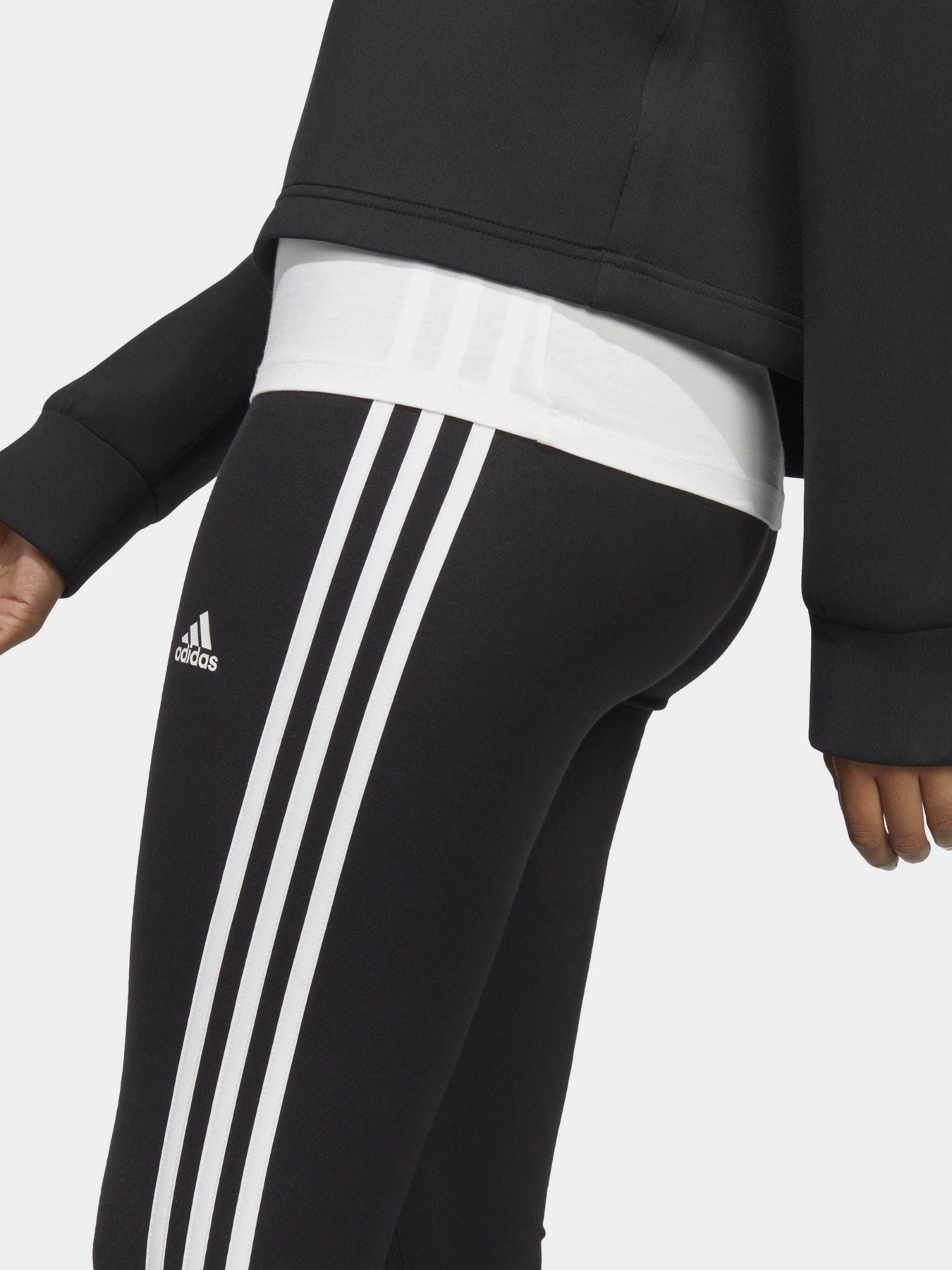 Штани Adidas ESSENTIALS 3-STRIPES HIGH-WAIS модель IC7151 Фото