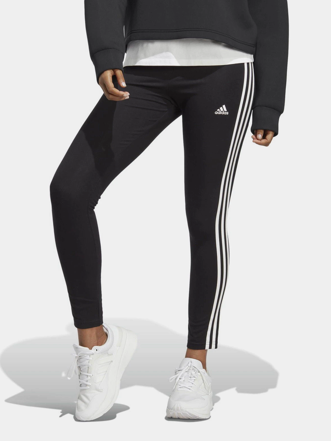 Штани Adidas ESSENTIALS 3-STRIPES HIGH-WAIS модель IC7151 Фото