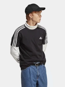 Футболки і поло Adidas ESSENTIALS SINGLE JERSEY 3-STR модель IC9334 Фото