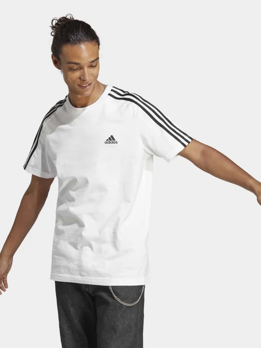 Футболки и поло Adidas ESSENTIALS SINGLE JERSEY 3-STR модель IC9336 Фото
