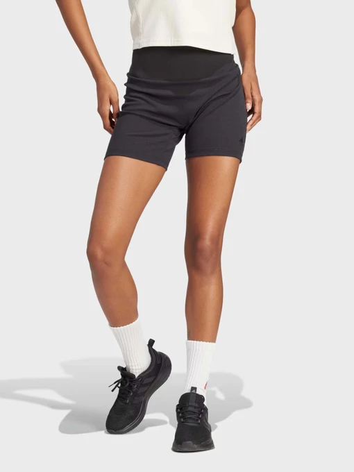 Шорти Adidas LOUNGE RIBBED HIGH-WAIST BIKE модель IR8786 Фото