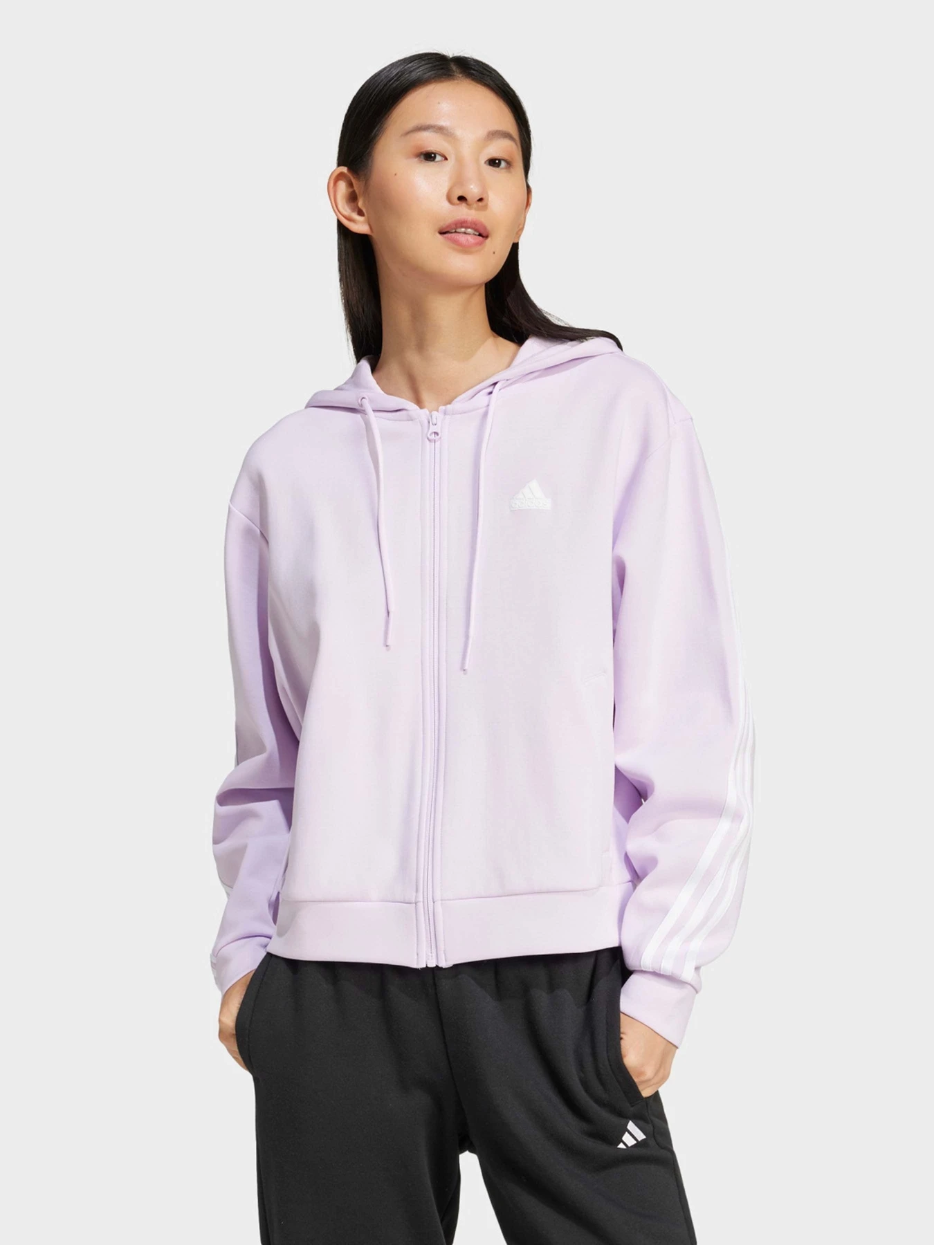 Худі та світшоти Adidas FUTURE ICONS 3-STRIPES FULL ZI модель IW5256 Худі та світшоти Adidas FUTURE ICONS 3-STRIPES FULL ZI модель IW5256 Фото