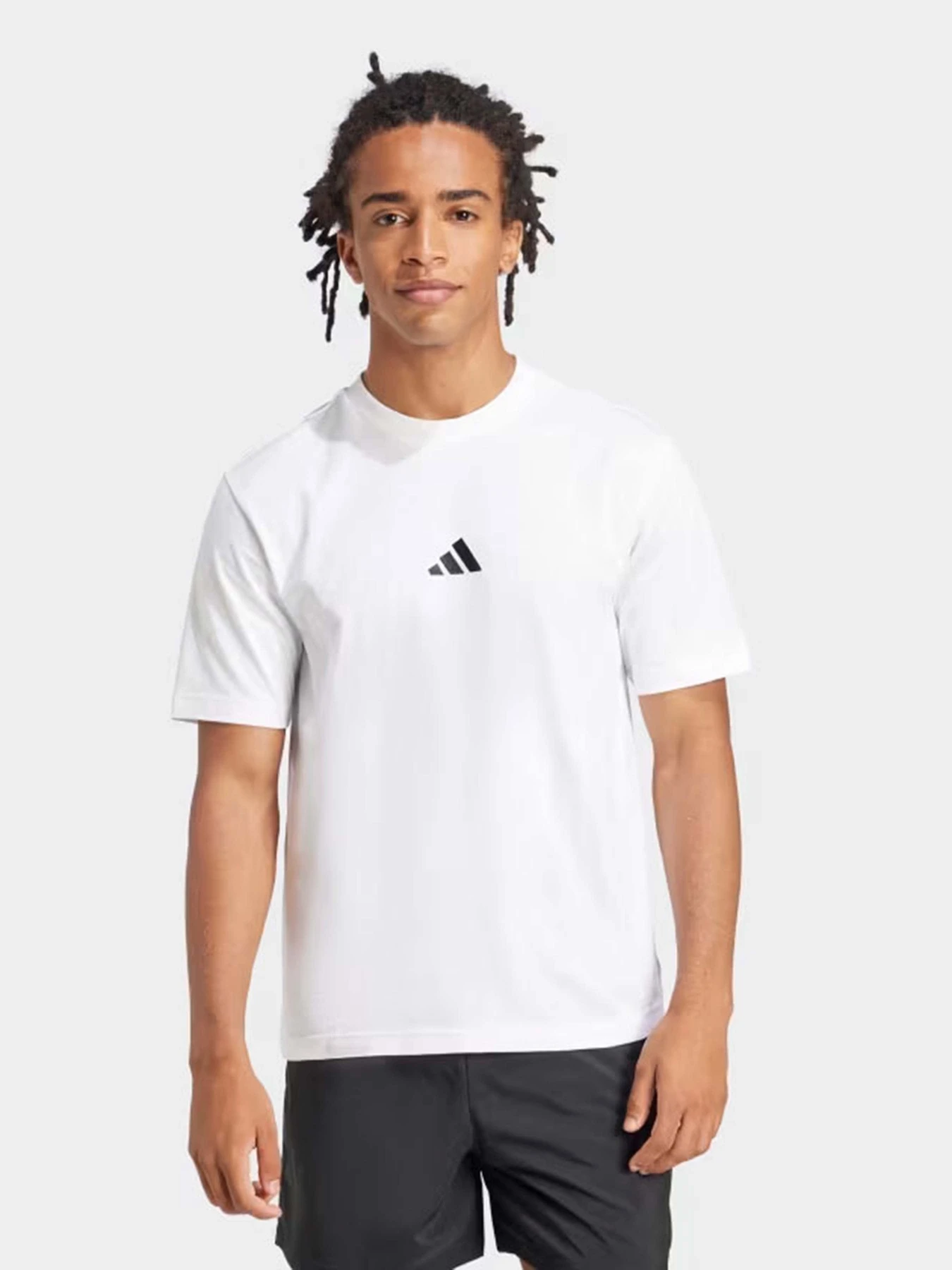 Футболки и поло Adidas ESSENTIALS SMALL LOGO SINGLE J модель JF1092 Футболки и поло Adidas ESSENTIALS SMALL LOGO SINGLE J модель JF1092 Фото