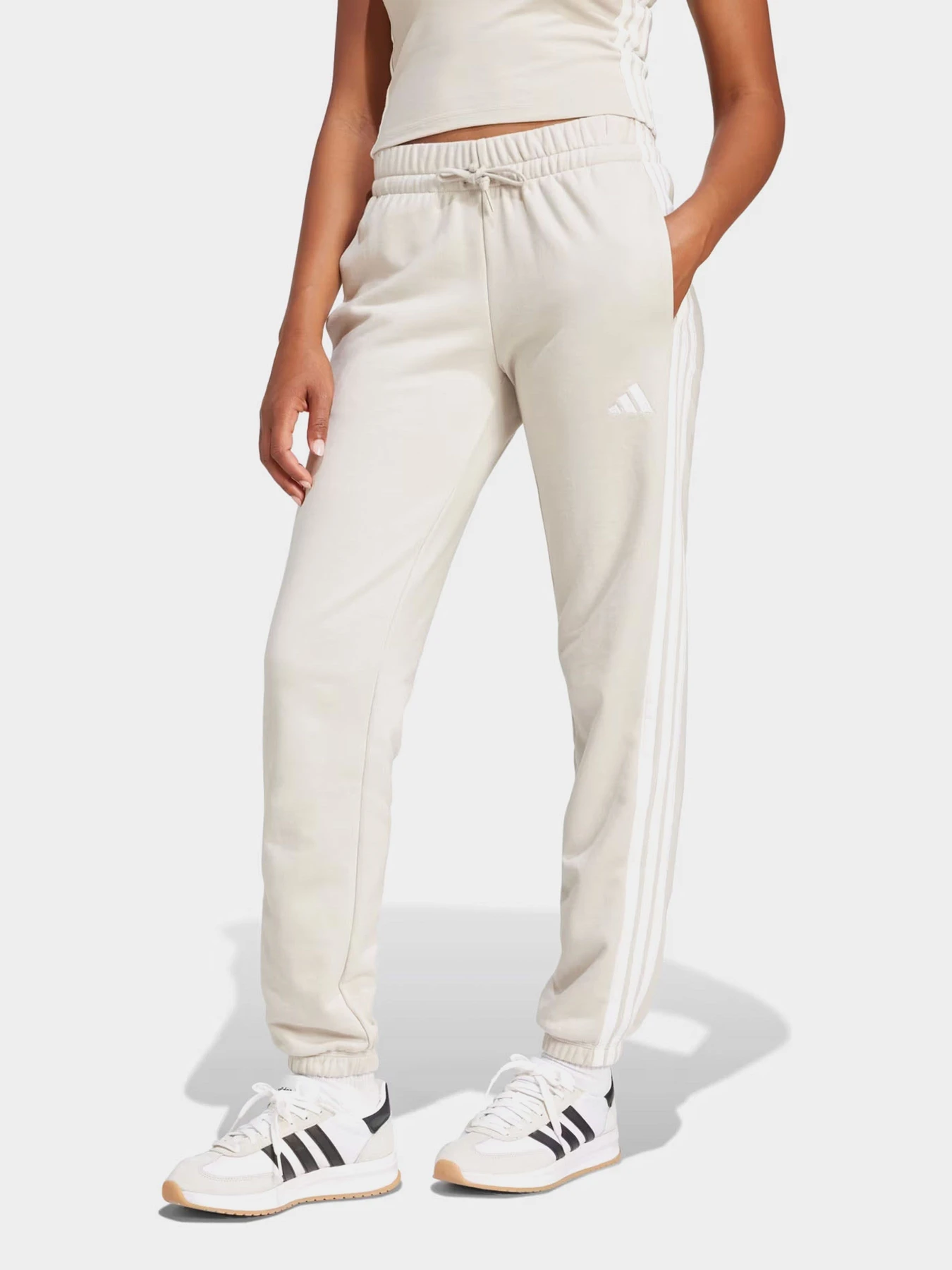 Штани Adidas ESSENTIALS 3-STRIPES FRENCH TE модель JE0049 Фото