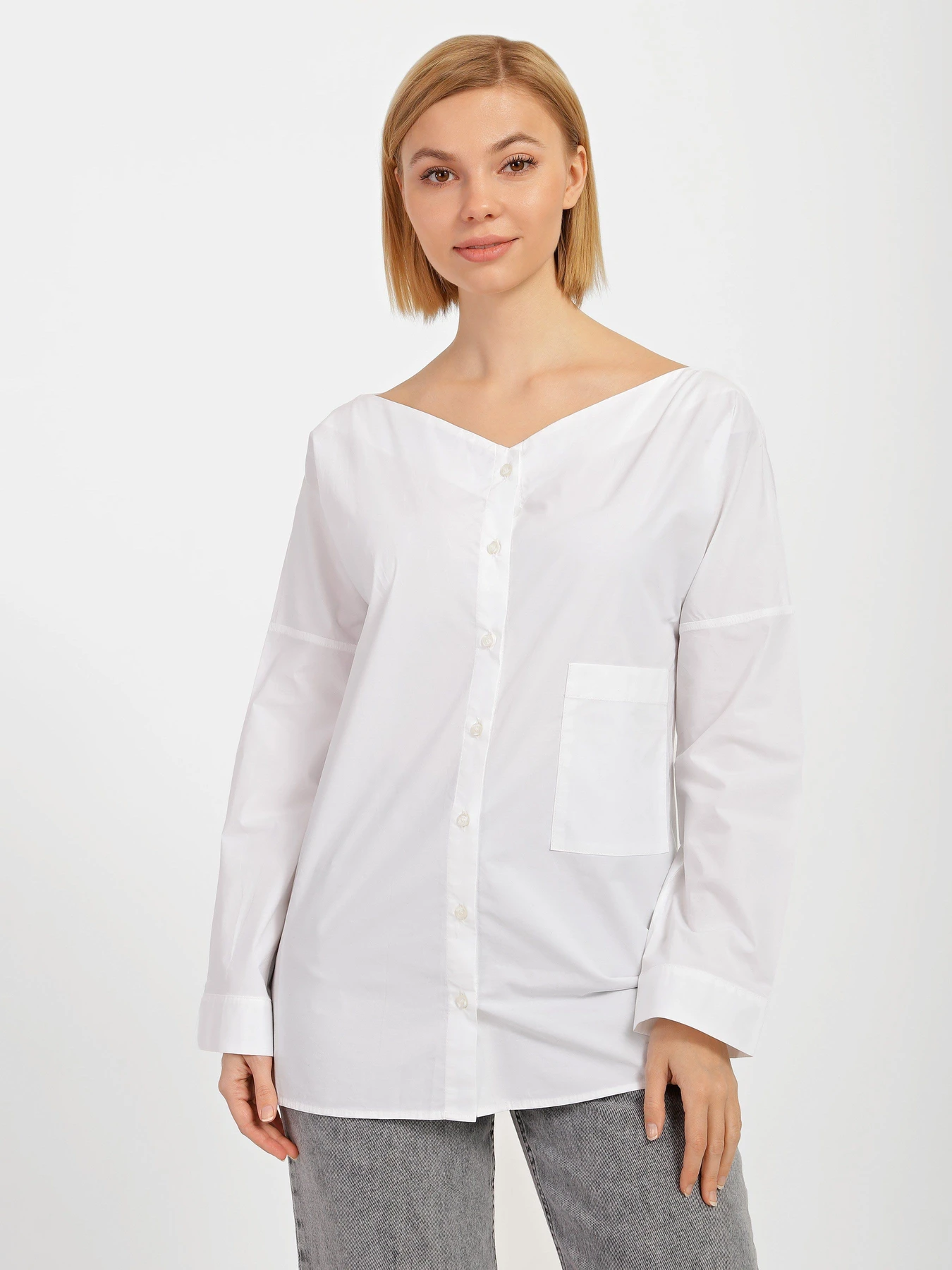 Сорочки COS модель 0495250_білий Сорочки COS модель 0495250_білий Фото