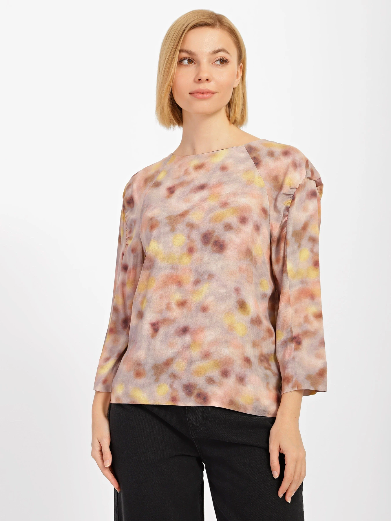 Сорочки COS модель 0586983_бежевий комб. Сорочки COS модель 0586983_бежевий комб. Фото