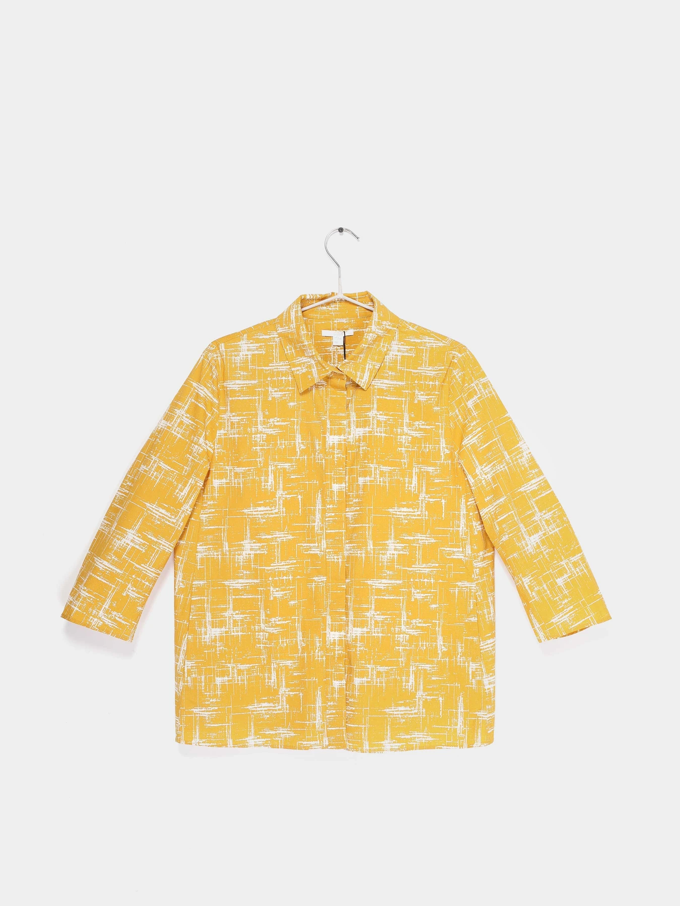 Сорочки COS модель 0604115_жовтий комб. Сорочки COS модель 0604115_жовтий комб. Фото