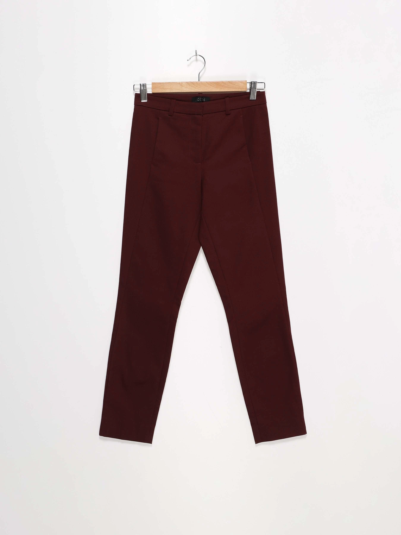 Брюки COS модель 0213299_бордовий Брюки COS модель 0213299_бордовий Фото