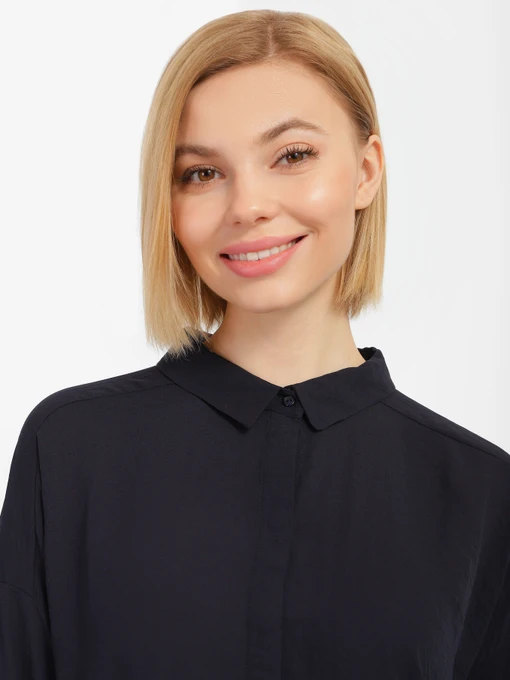 Рубашки COS модель 0255478_т.синій Фото