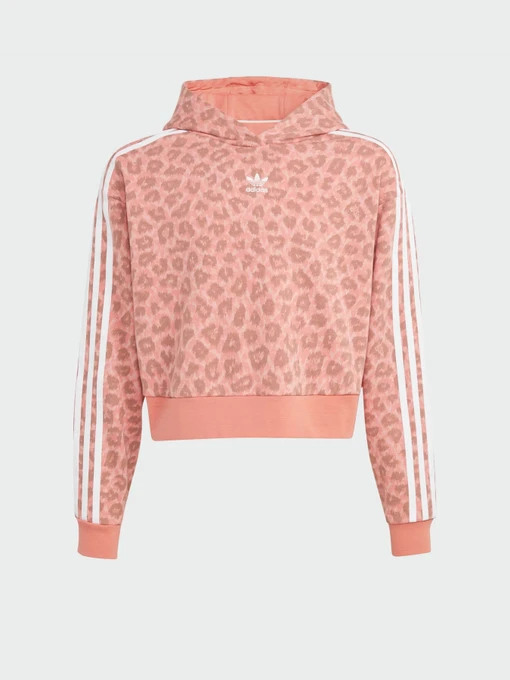 Худи и свитшоты Adidas Animal Allover Print Crop модель IJ0746 Фото
