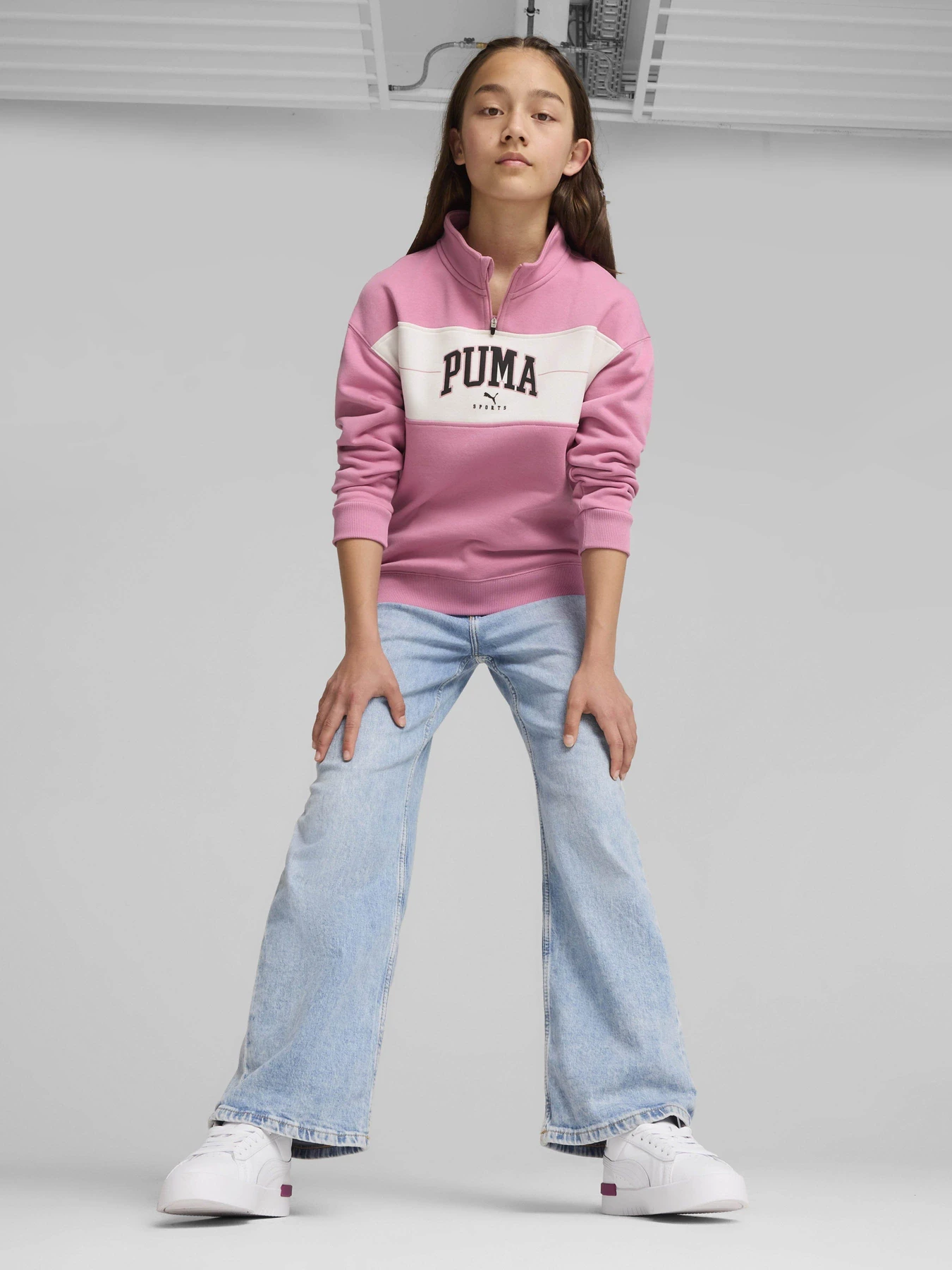 Худи и свитшоты PUMA SQUAD HALF-ZIP модель 68178348 Фото