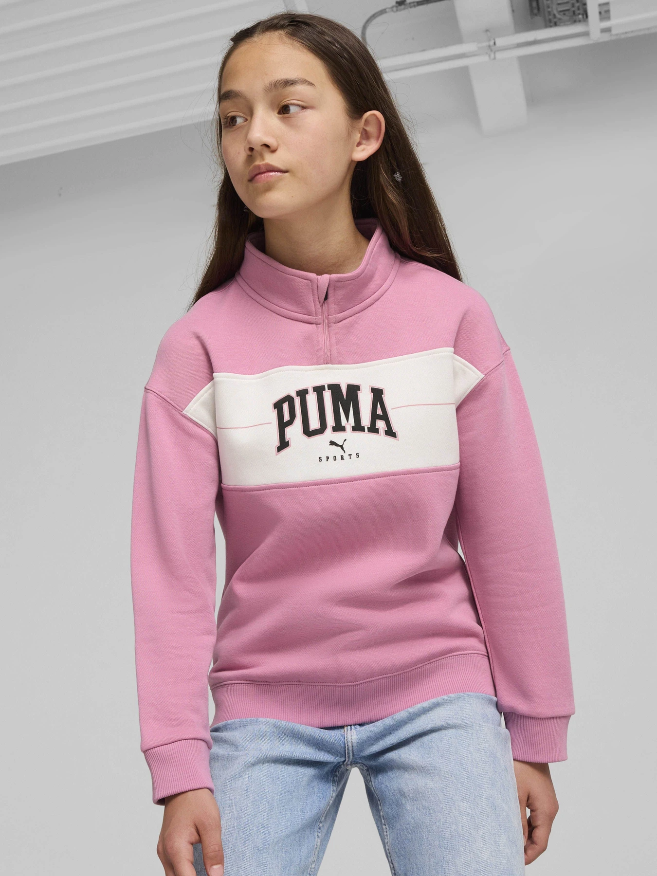 Худи и свитшоты PUMA SQUAD HALF-ZIP модель 68178348 Фото