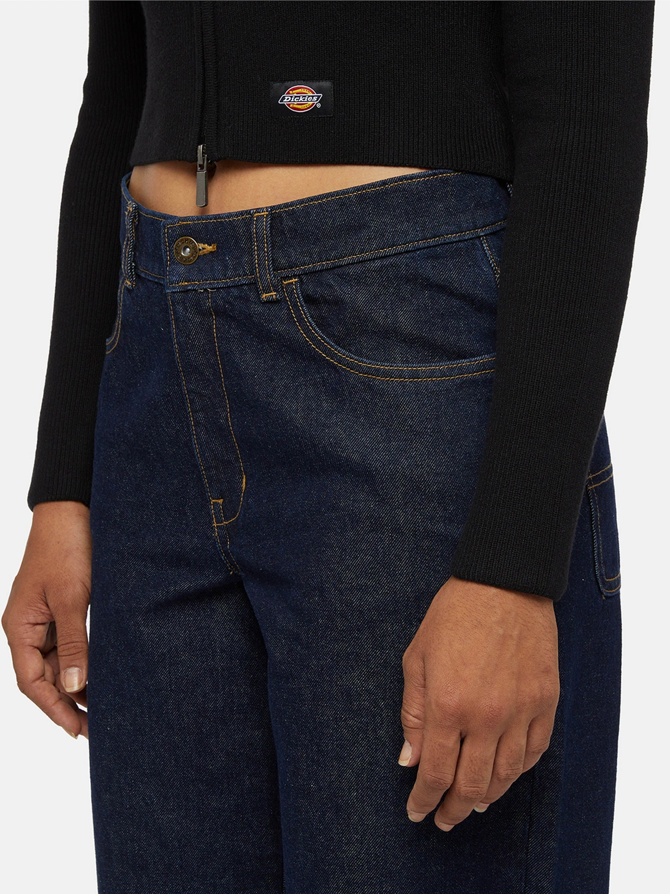 Светри та кардигани Dickies East Helena Rib Zip-Through модель DK0A864OBLK1 Фото