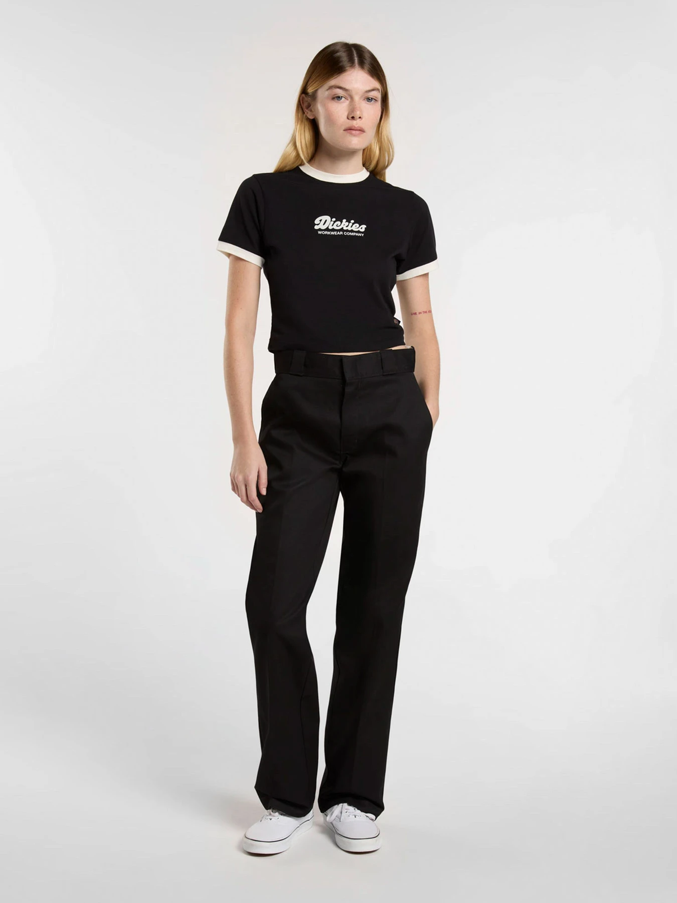 Футболки и поло Dickies Lewistown Ringer модель DK0A4Z8IBLK1 Фото