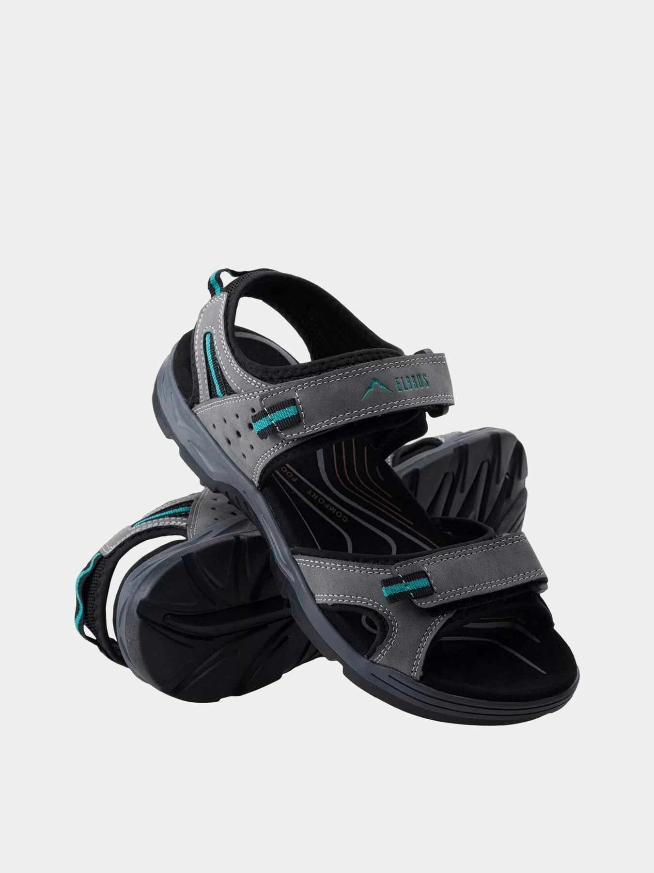 Сандалії Elbrus Ecoler модель ECOLER-GREY/TURQUOISE Сандалії Elbrus Ecoler модель ECOLER-GREY/TURQUOISE Фото