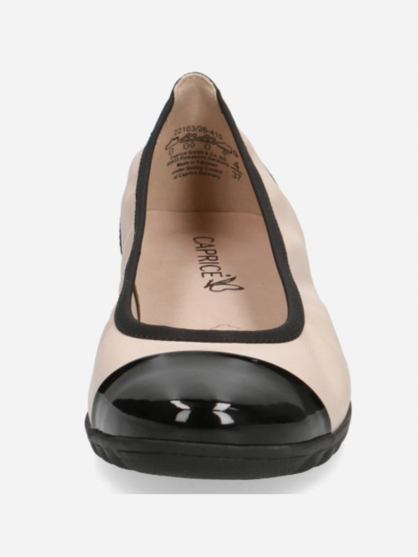 Туфлі та лофери Caprice модель 9-9-22103-26 415 BEIGE/BLACK Фото