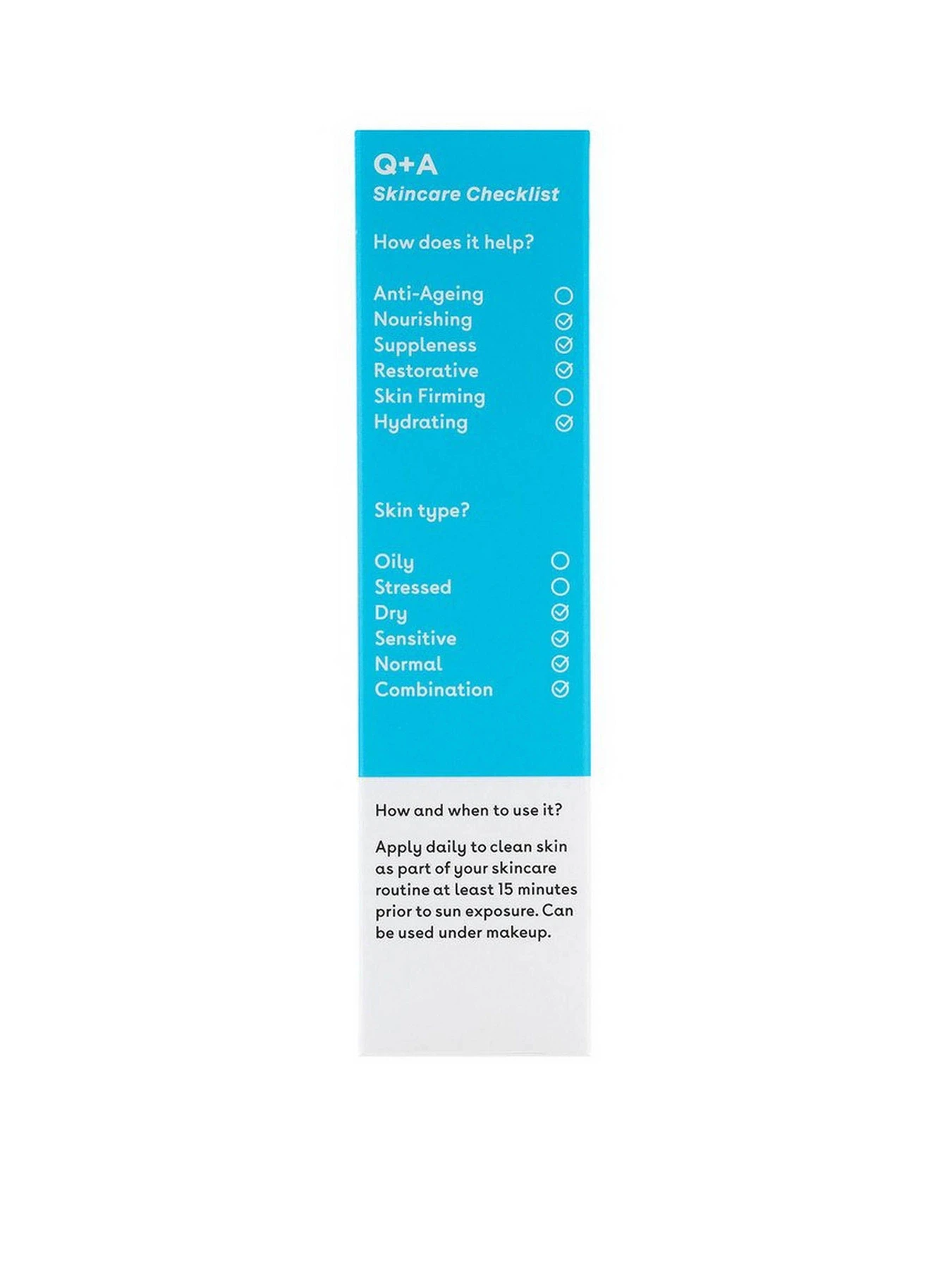 Сонцезахисний крем для обличчя Squalane Hydrating Q+A модель 5060486267859 Сонцезахисний крем для обличчя Squalane Hydrating Q+A модель 5060486267859 Фото