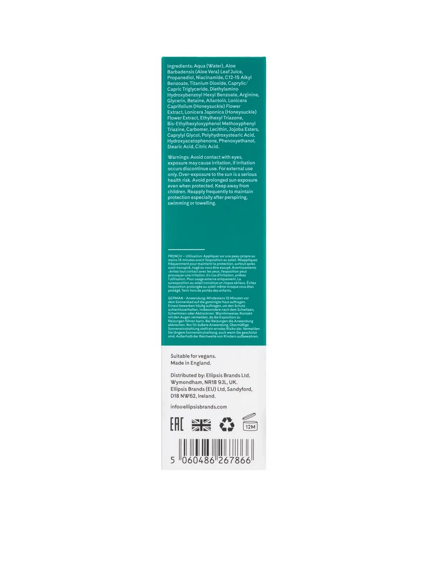 Солнцезащитный крем для лица Niacinamide Balancing Q+A модель 5060486267866 Солнцезащитный крем для лица Niacinamide Balancing Q+A модель 5060486267866 Фото