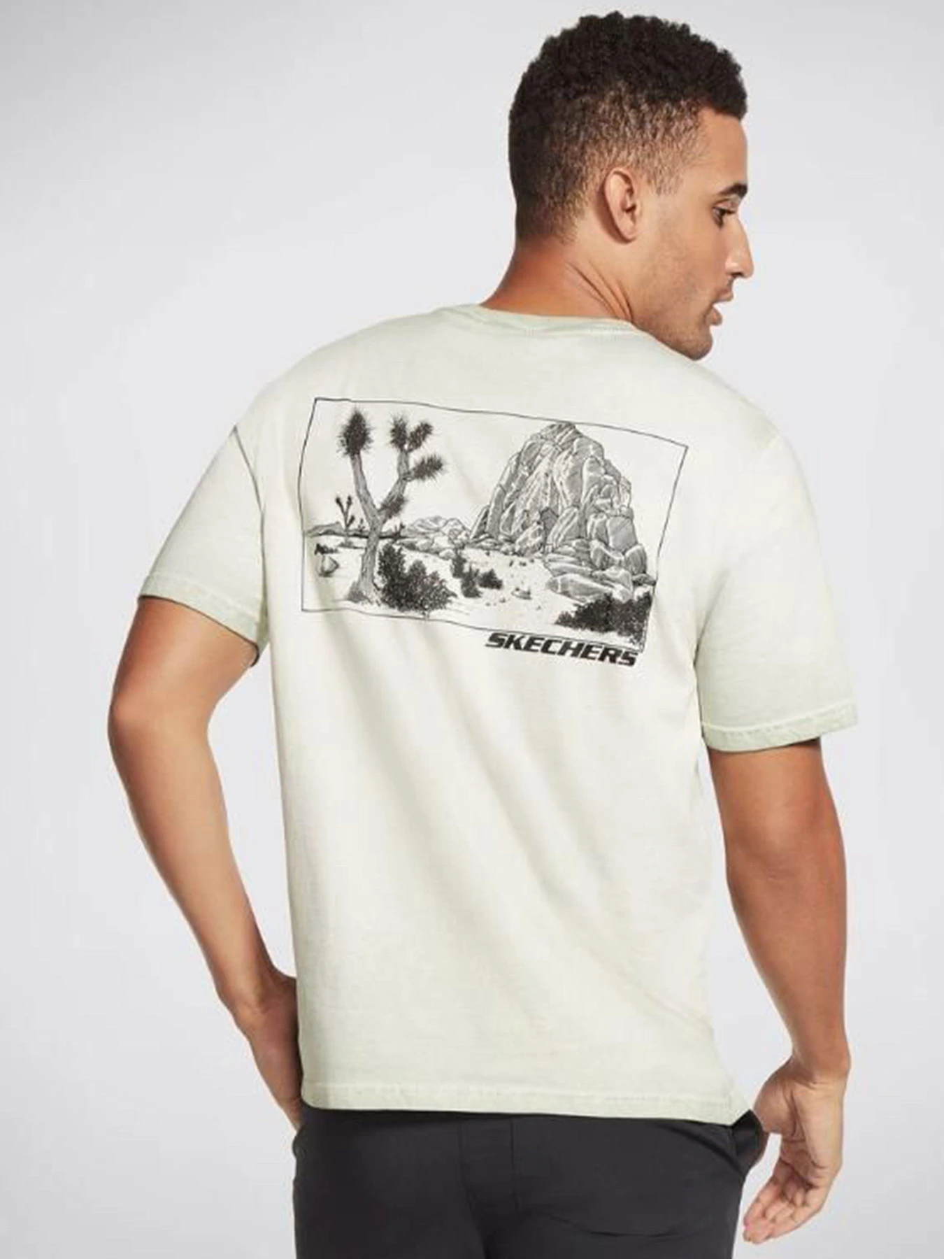 Футболки и поло Skechers Washed Desert Crew модель M1TS159 GYMN Футболки и поло Skechers Washed Desert Crew модель M1TS159 GYMN Фото