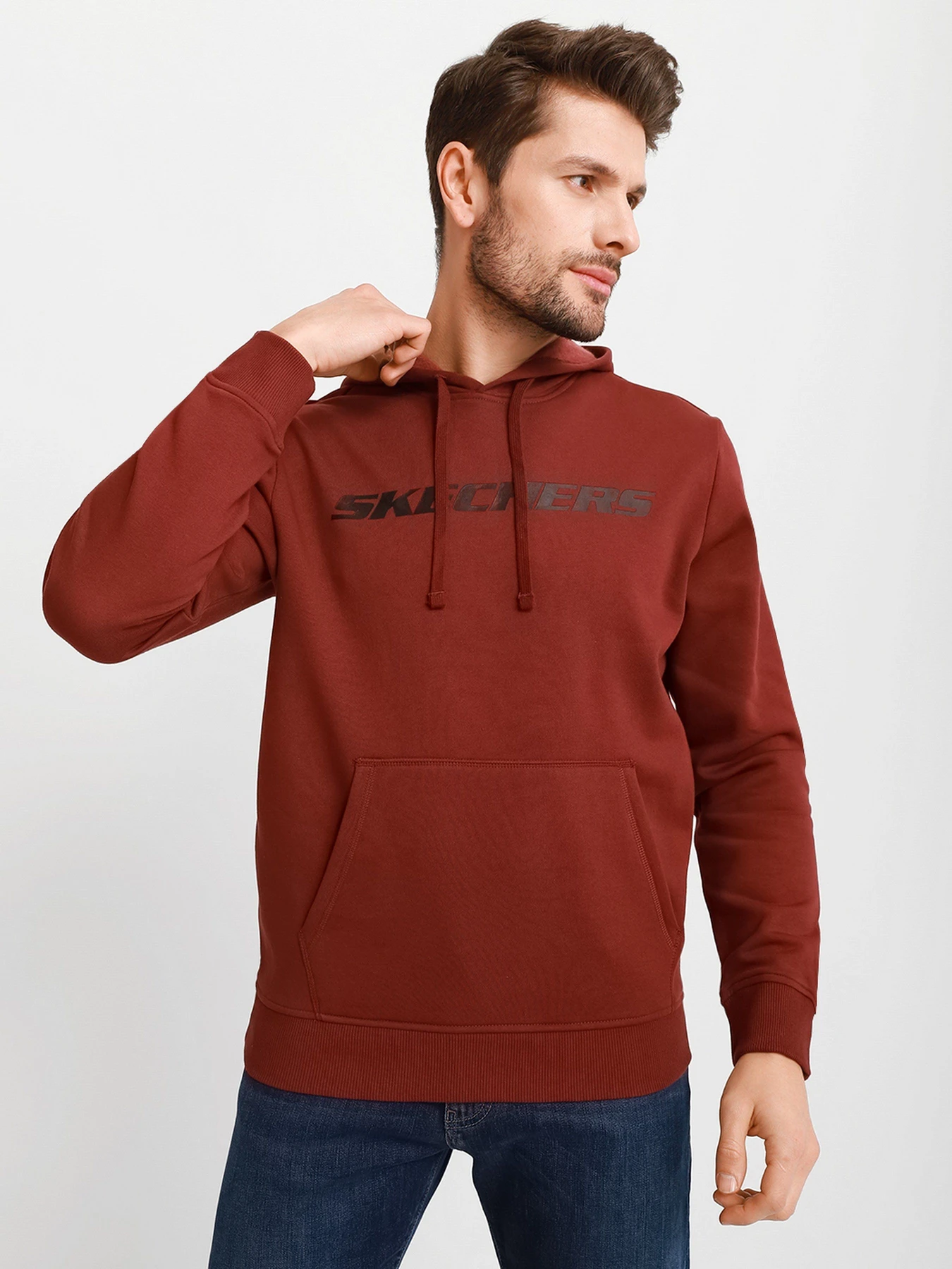 Худи и свитшоты Skechers Heritage Pullover Hoodie модель MHD12 DKBR Фото
