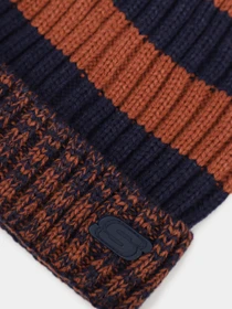 Шапки та кепки Skechers Marled Stripe Beanie Hat модель SMK1011BRN Фото