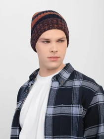 Шапки та кепки Skechers Marled Stripe Beanie Hat модель SMK1011BRN Фото