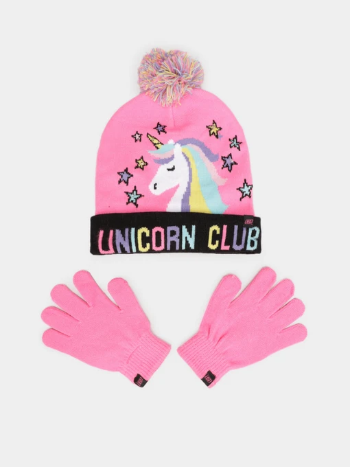 Шапки та кепки Skechers Magical Light-Up Hat and Gloves Set модель SGK6024PINK Фото