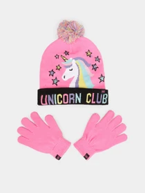 Шапки и кепки Skechers Magical Light-Up Hat and Gloves Set модель SGK6024PINK Фото