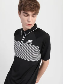 Футболки и поло Skechers Fade Stripe Golf Wіcking Breathable Zip Soft Feel модель M01TO36 BLK Фото