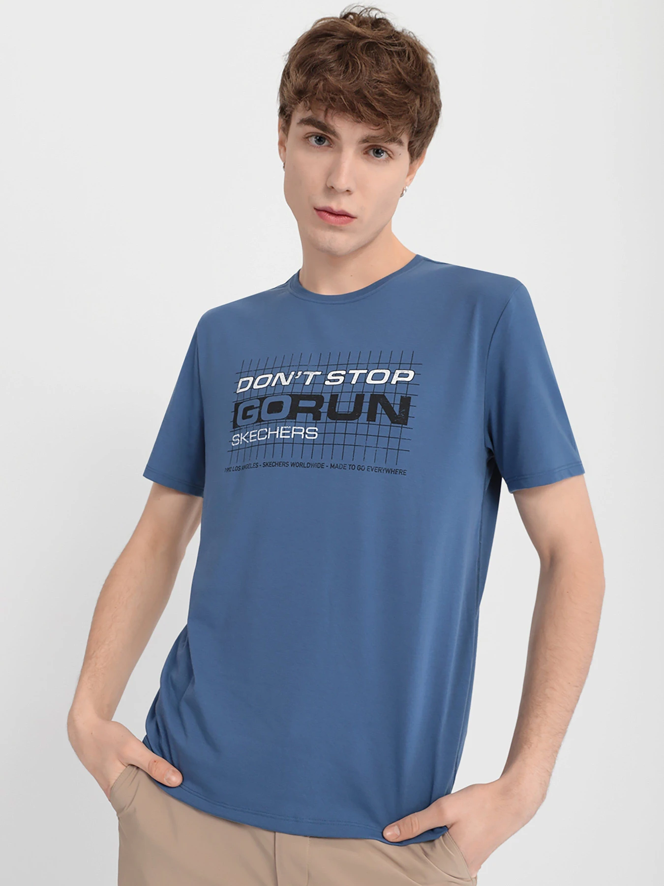 Футболки и поло Skechers Don't Stop Go Run модель M3TS284 BLU Футболки и поло Skechers Don't Stop Go Run модель M3TS284 BLU Фото