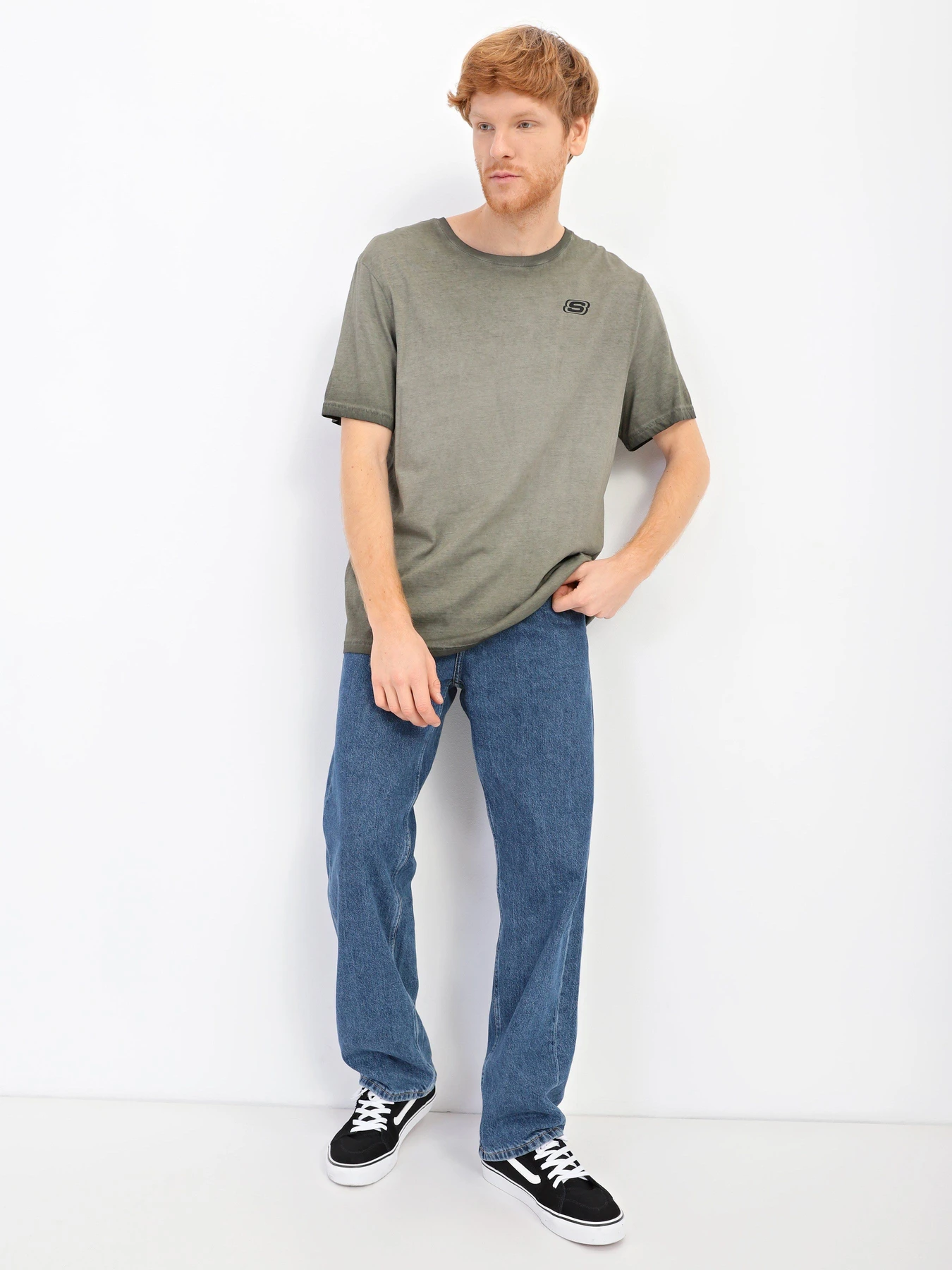 Футболки и поло Skechers Heritage модель M1TS156 OLV Футболки и поло Skechers Heritage модель M1TS156 OLV Фото
