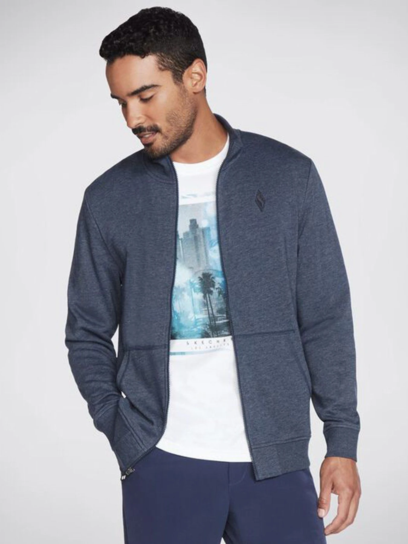 Худи и свитшоты Skechers The Hoodless GOwalk Everywhere модель M3JA195 NVY Худи и свитшоты Skechers The Hoodless GOwalk Everywhere модель M3JA195 NVY Фото