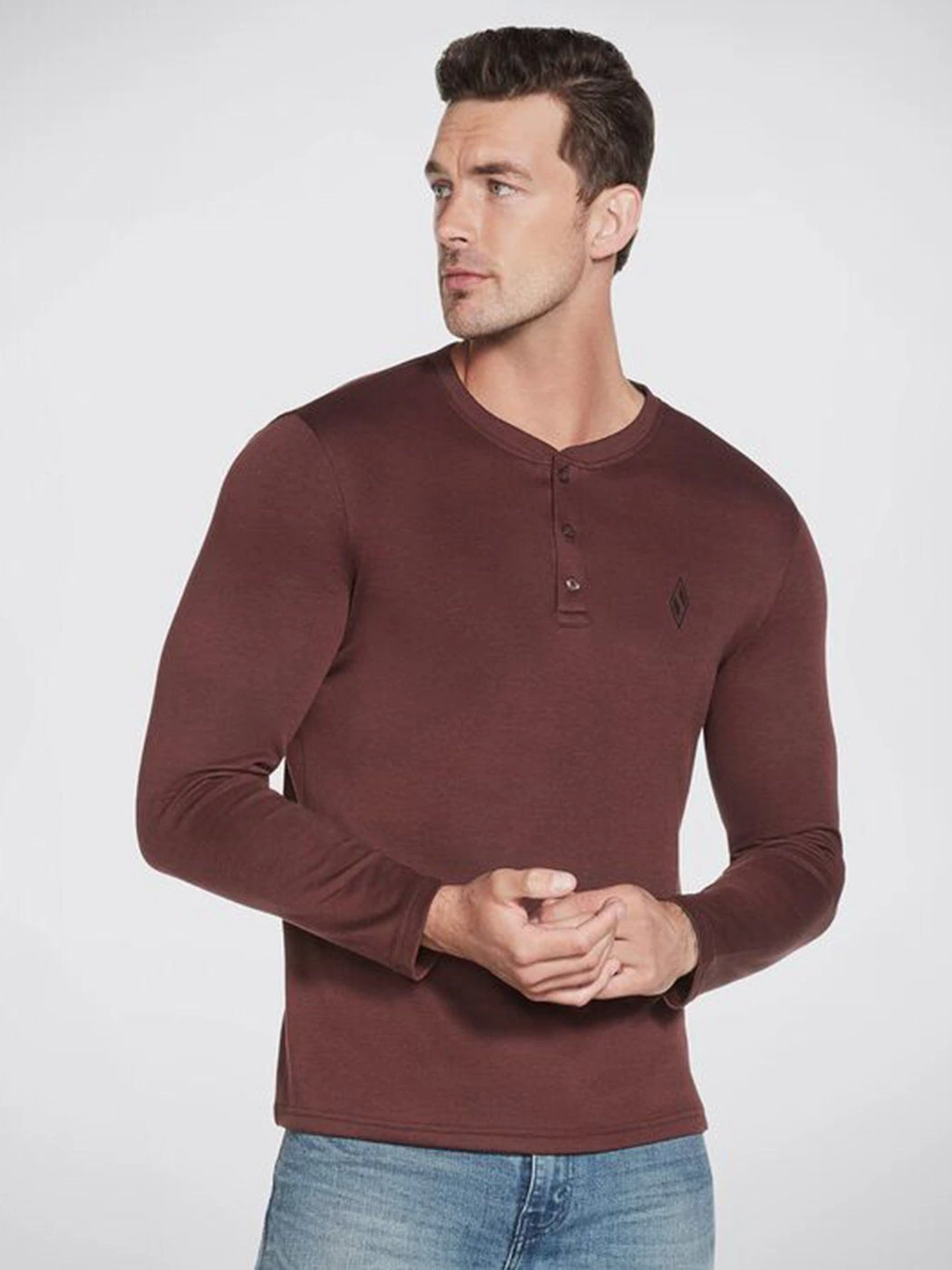 Худи и свитшоты Skechers Apparel GOknit Pique Henley модель M3LT159 DKBR Фото
