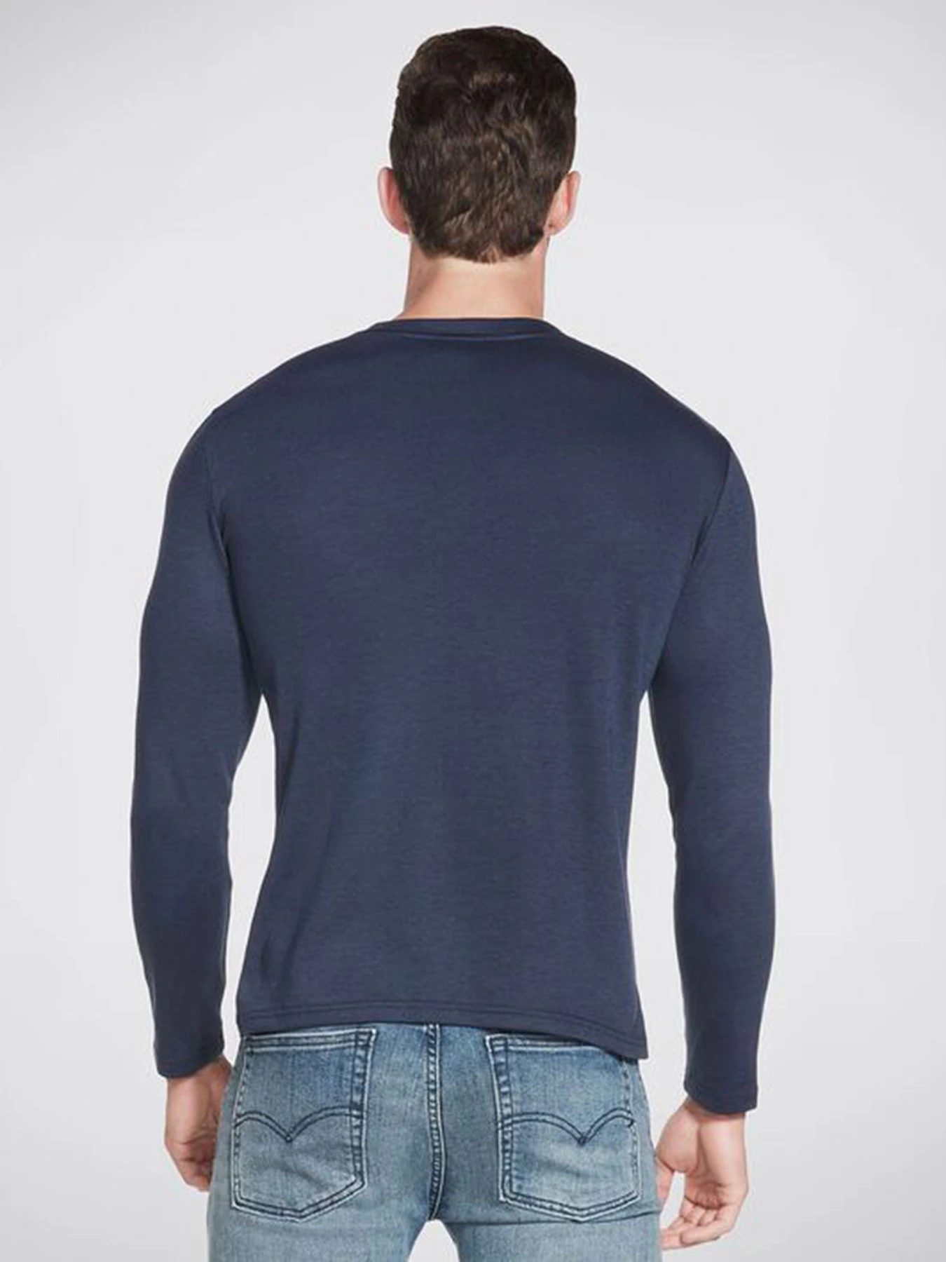 Худи и свитшоты Skechers Apparel GOknit Pique Henley модель M3LT159 NVY Худи и свитшоты Skechers Apparel GOknit Pique Henley модель M3LT159 NVY Фото