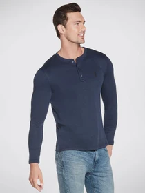 Худи и свитшоты Skechers Apparel GOknit Pique Henley модель M3LT159 NVY Фото
