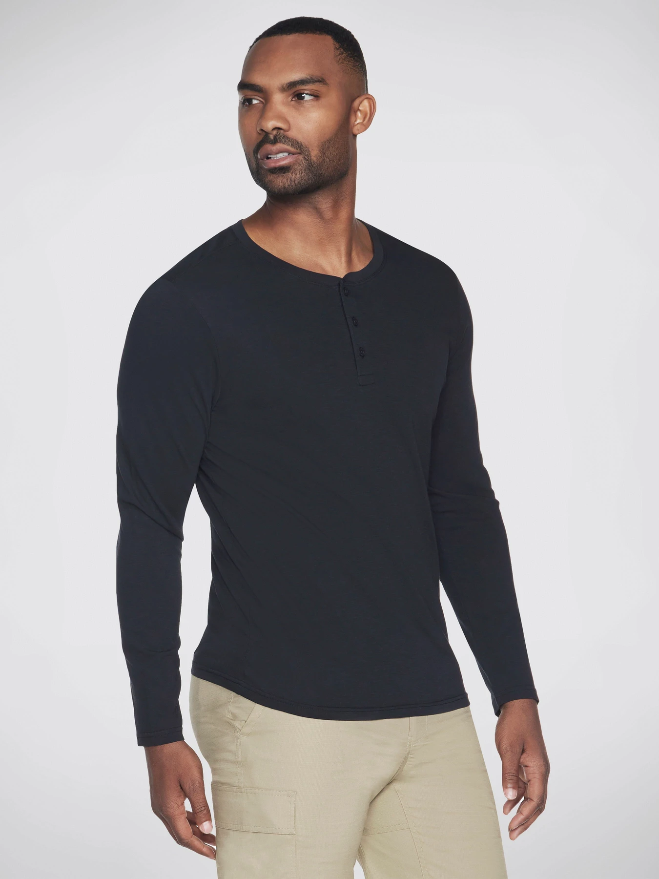 Худі та світшоти Skechers Skech-Breeze Slub L/S Henley модель LT48 BLK Худі та світшоти Skechers Skech-Breeze Slub L/S Henley модель LT48 BLK Фото