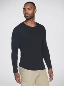 Худі та світшоти Skechers Skech-Breeze Slub L/S Henley модель LT48 BLK Фото