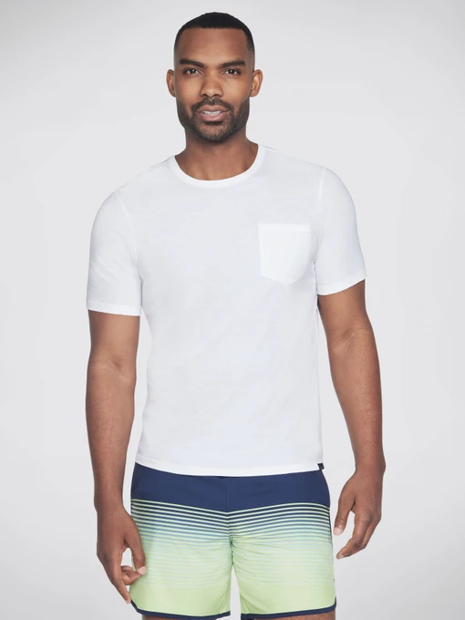 Футболки и поло Skechers Skech-Breeze Slub Pocket Tee модель TS26 WHT Фото