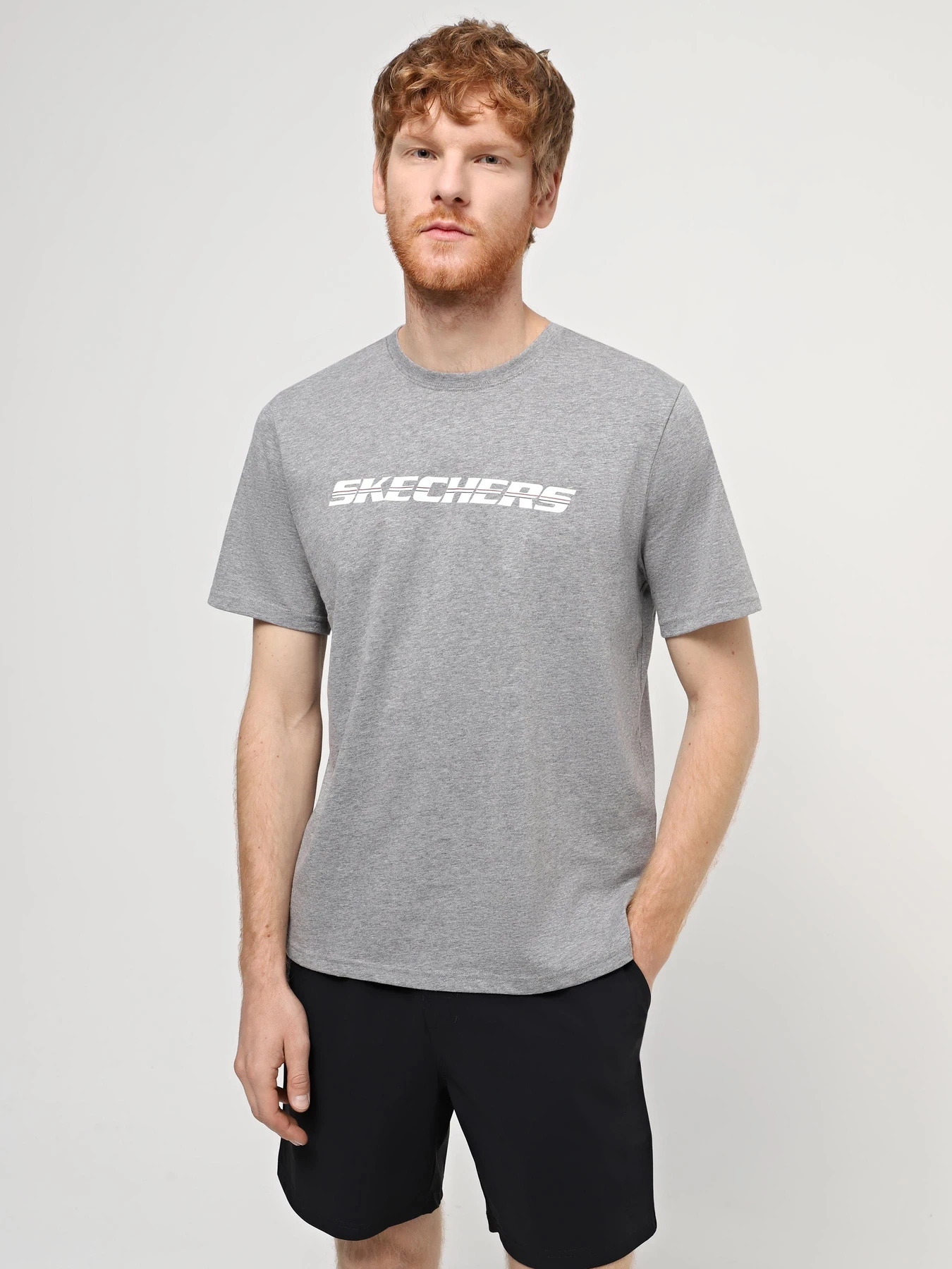 Футболки и поло Skechers Strikethrough Tee модель TS72 LTGY Фото