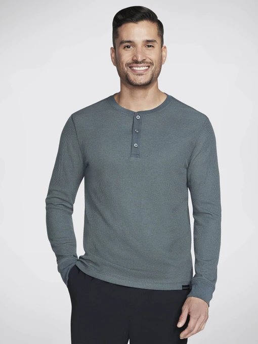 Худі та світшоти Skechers Go Knit Waffle Henley модель LT18 GNBK Фото