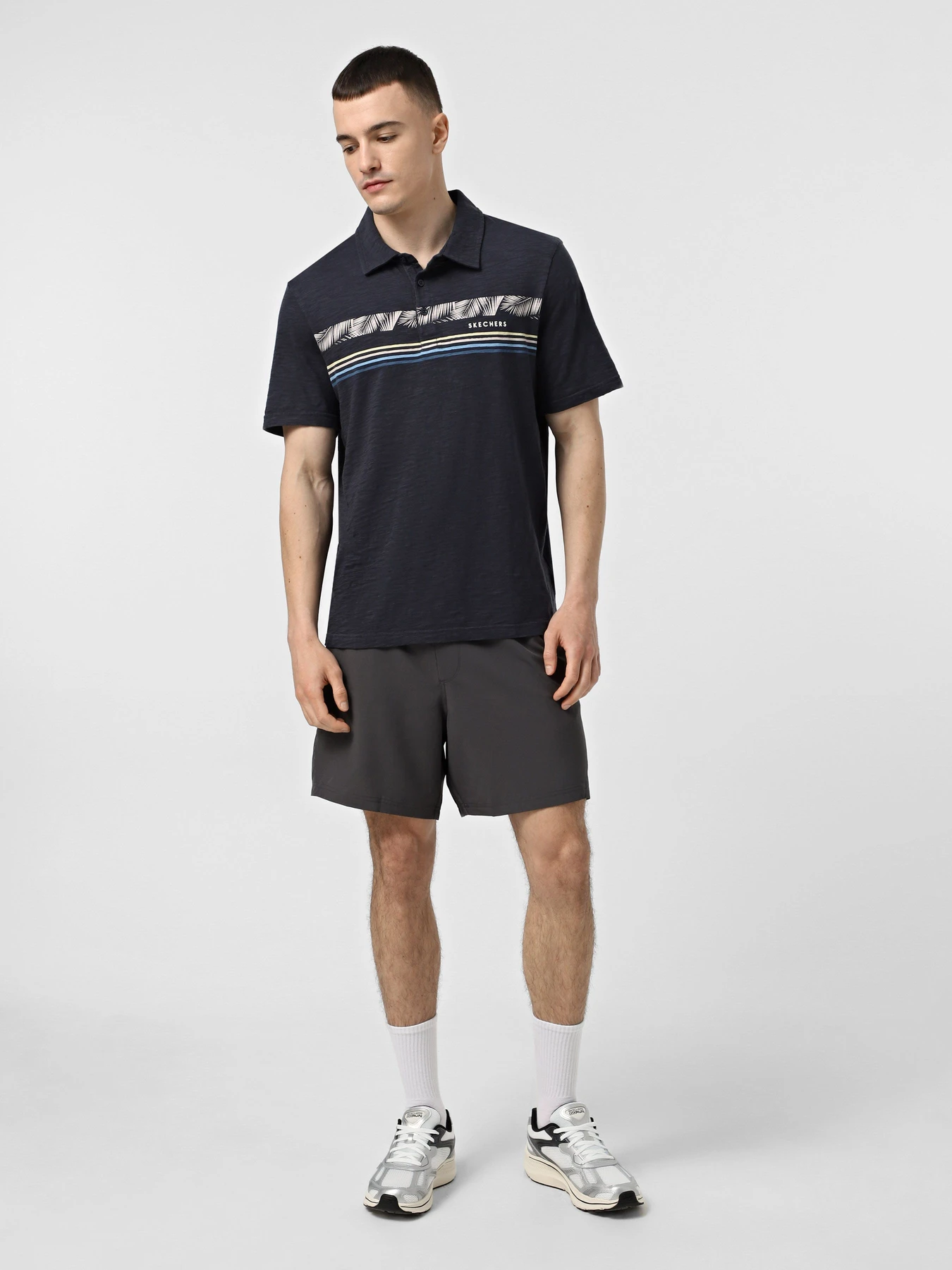 Футболки и поло Skechers TROPICAL BREEZE STRIPE POLO модель TP105 CCNV Фото