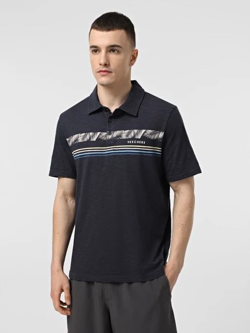 Футболки и поло Skechers TROPICAL BREEZE STRIPE POLO модель TP105 CCNV Фото