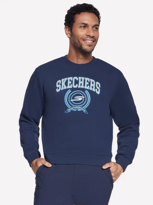 Худі та світшоти Skechers SKECHERS ALUMNI CREW модель LT327 NVY Фото