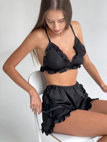 Одежда для дома и сна Fox lingerie модель 2022lolablacktop Фото